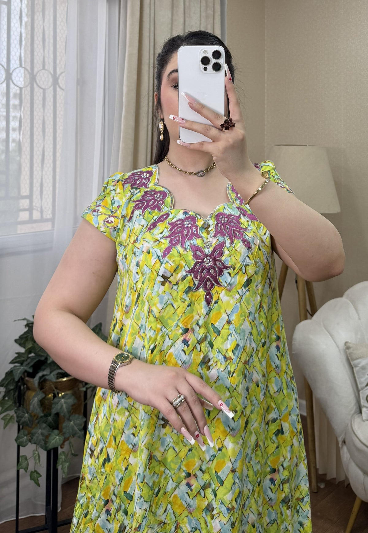 Gandoura Fibranne Satinée AF Collection